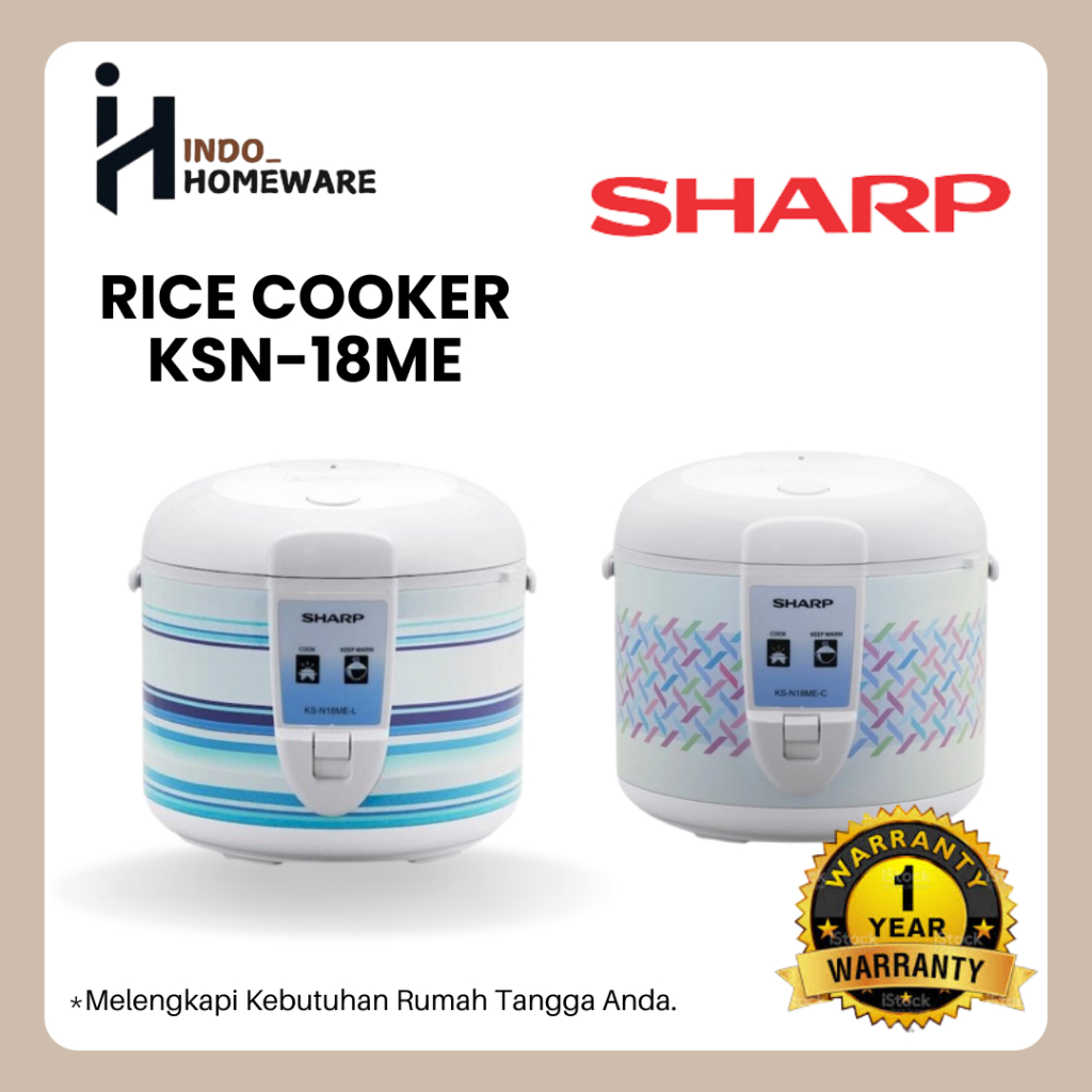 Rice Cooker Sharp KS-N18ME-C Magic com KSN18MEC Kapasitas 1.8 Liter