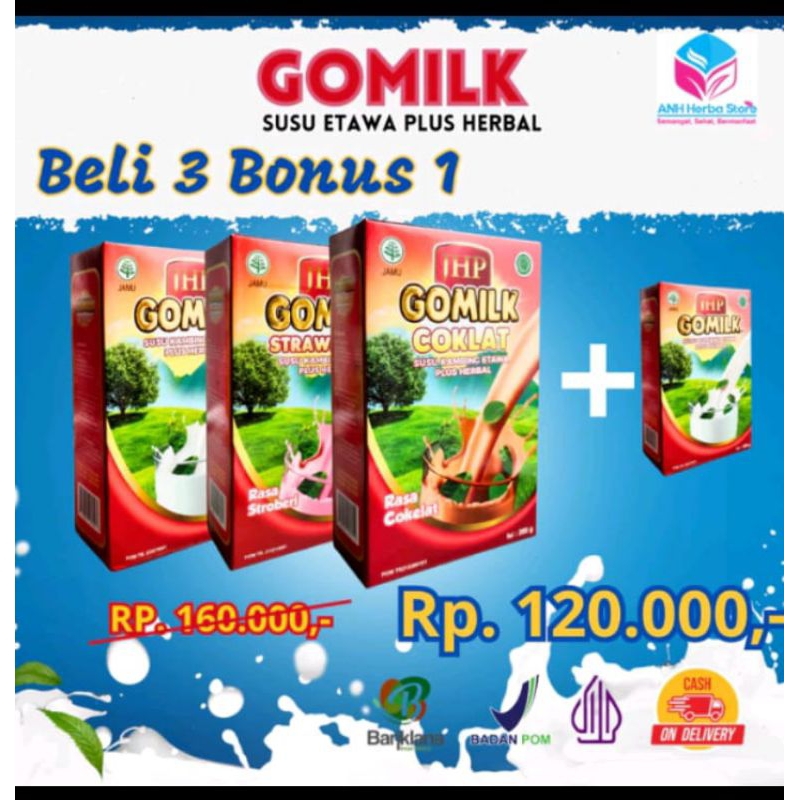 

GOMILK SUSU ETAWA PLUS HERBAL PAKET BEST SELLER + BONUS