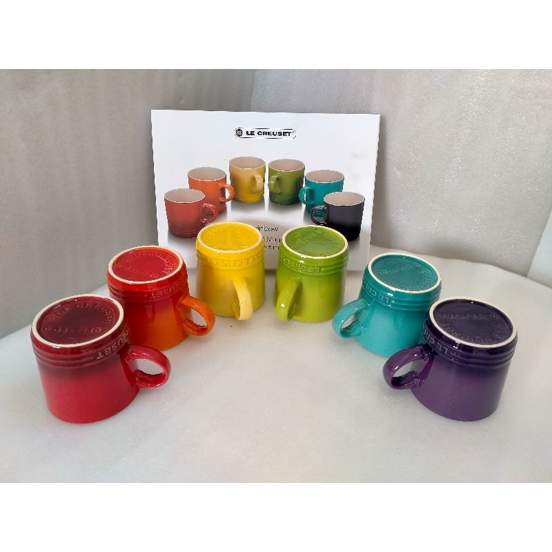 original le creuset stoneware coffee mug tea set cangkir mug set