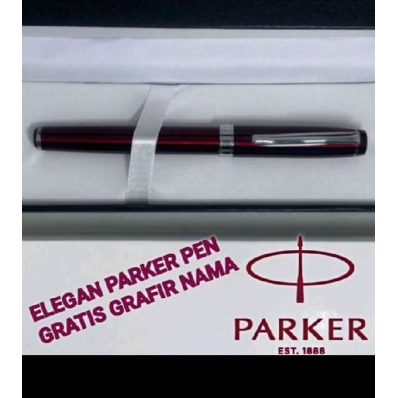 

Bolpoint Mewah Parker RB - Gratis Grafir nama dan Box Exclusif Bludru Stationery Alat Tulis