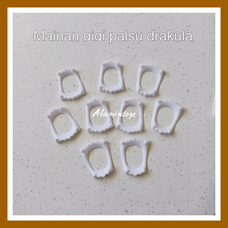 Mainan gigi palsu gigi drakula gigi prank