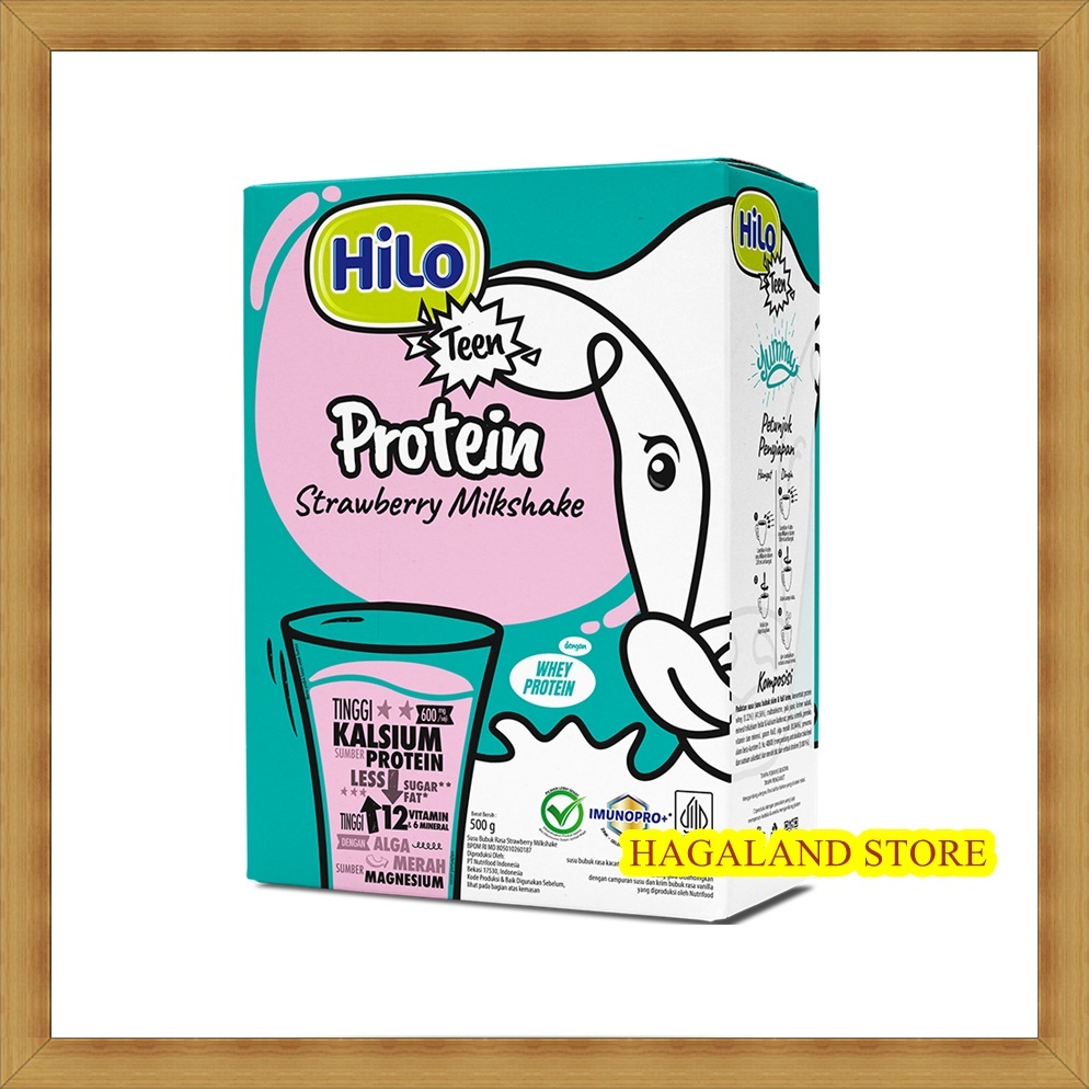 

Hilo Teen Strawberry Milkshake 500 gram | Stroberi Milk Shake 500g