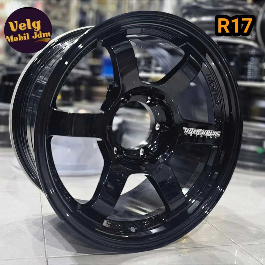 velg racing 17 TE37 PROGRESIVE R17 velg mobil Pajero Fortuner hilux A