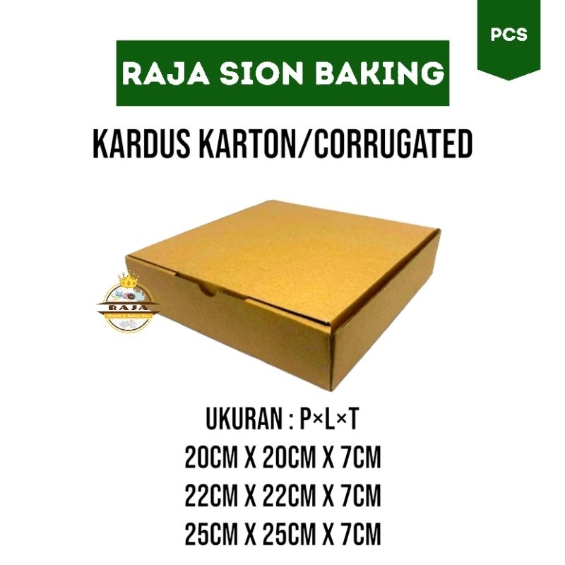 

Kardus Karton Kue / Corrugated Box 20x20, 22x22, 25x25