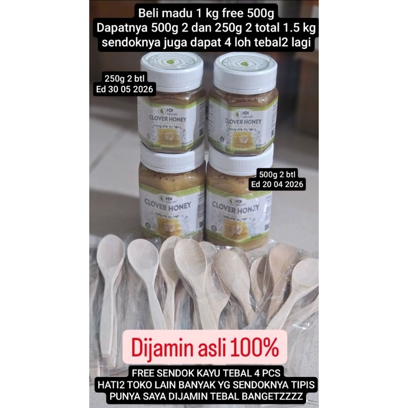 

clover honey original 1 kg free 500g 2026