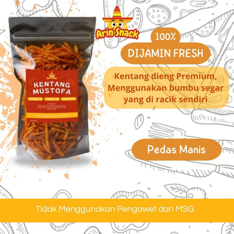 

Arin Snack - Kentang Mustofa Lezat 100gr - Camilan Sempurna untuk Anda!
