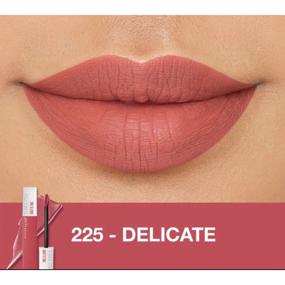 MAYBELLINE Superstay Matte Ink - 225 Delicate / Liquid Lipstick Waterproof Transferproof