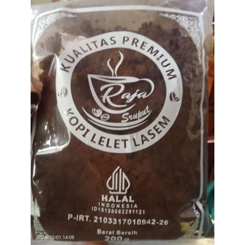 

KOPI RAJA 200g.kopi lelet Lasem.kopi mantap.kopi LELET ekonomis