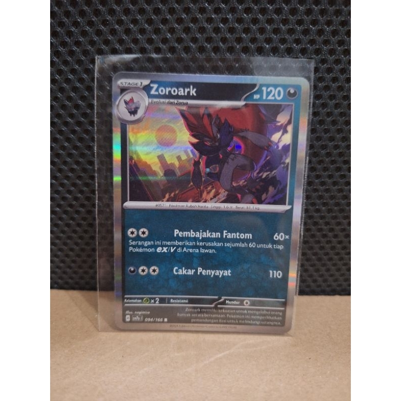Kartu Pokemon Zoroark #094/166 R