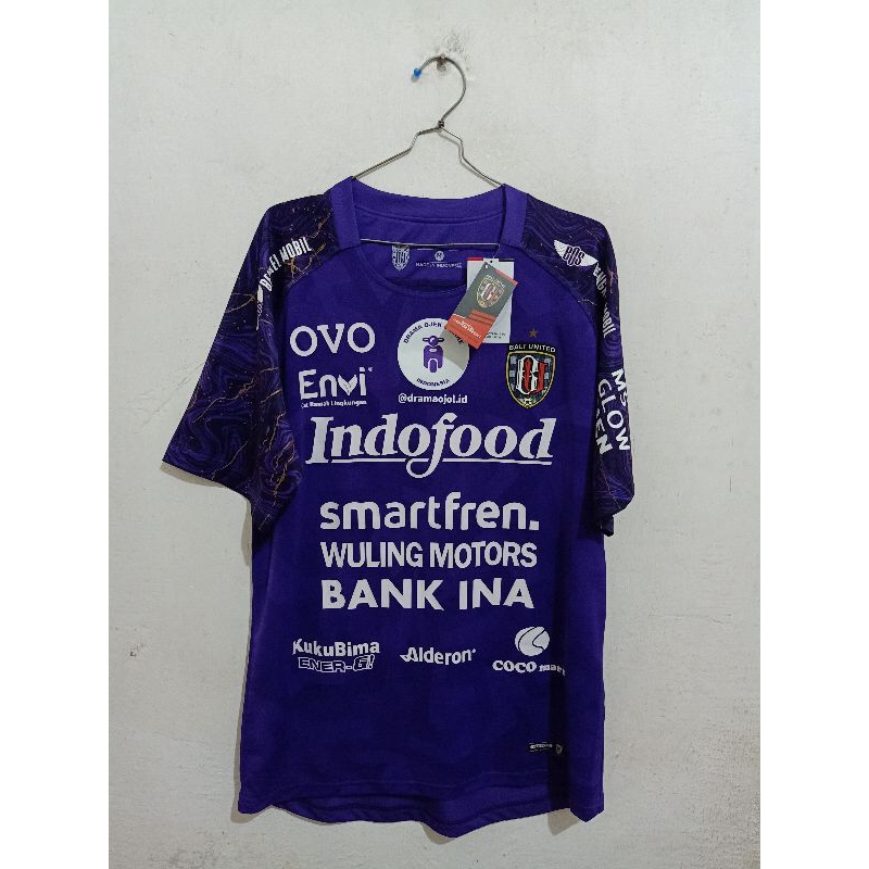 Jersey Bali United GK Kiper Away Ungu Liga 1 2020 Original Player Issue