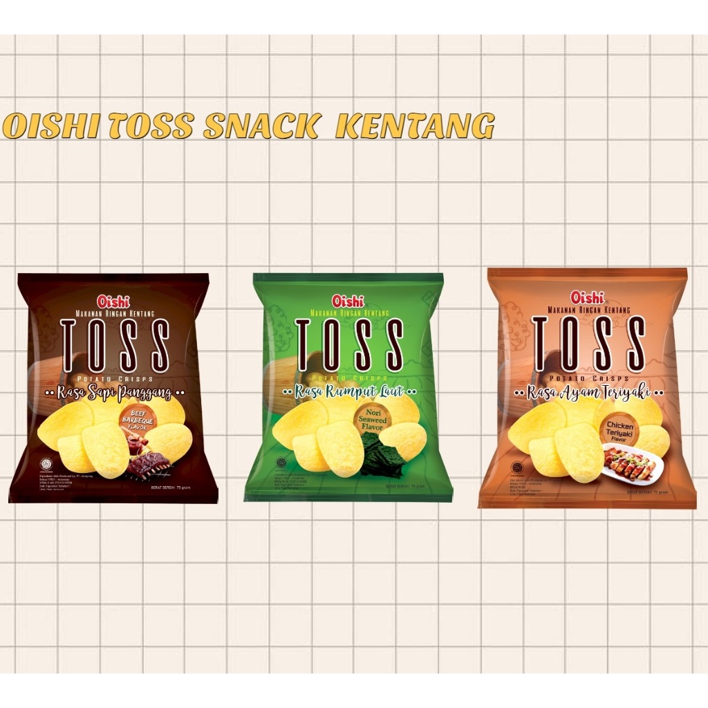 

OISHI TOSS SNACK KENTANG 75GR/centraltrenggalek