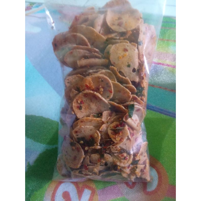 

Basreng kering pedas daun jeruk