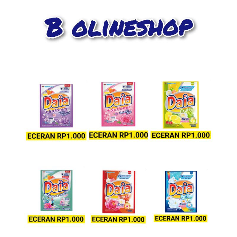 DAIA BUBUK ECERAN 1000 HARGA RENCENG