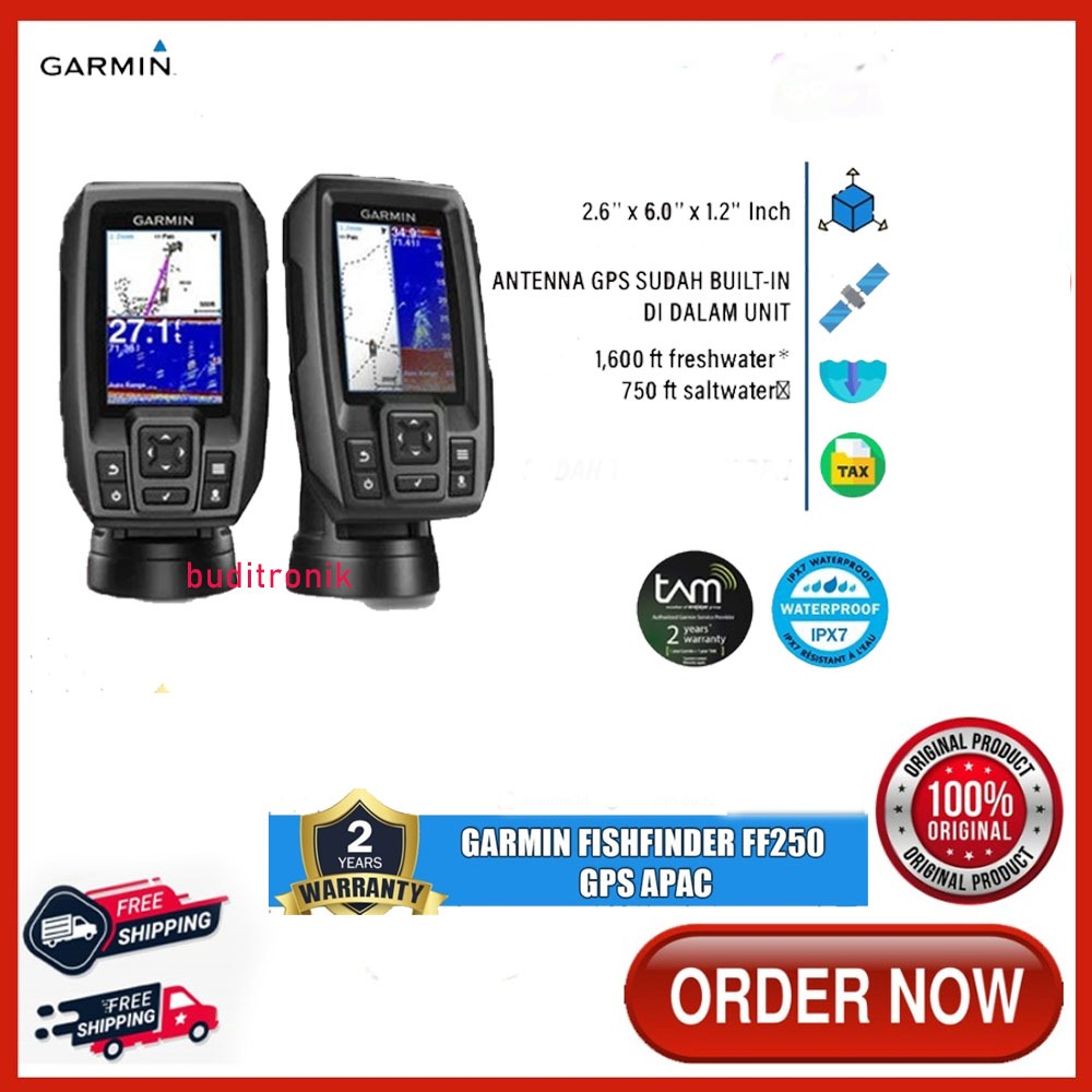 Garmin FF250 GPS Fishfinder / Gps Garmin Fish Finder FF 250 Garansi Tam