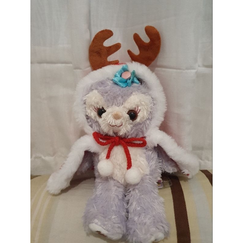Disney Boneka Stella Lou Kostum Natal Winter Jubah Merah Rusa Bulu