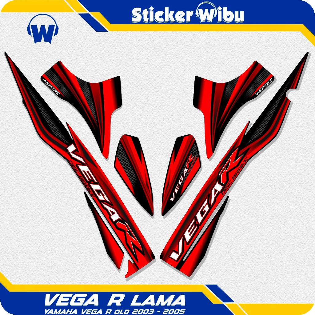 Striping Vega R Lama Motif N12 Stiker Vega R Sticker Vega Rr Setriping Vega R Variasi Ori