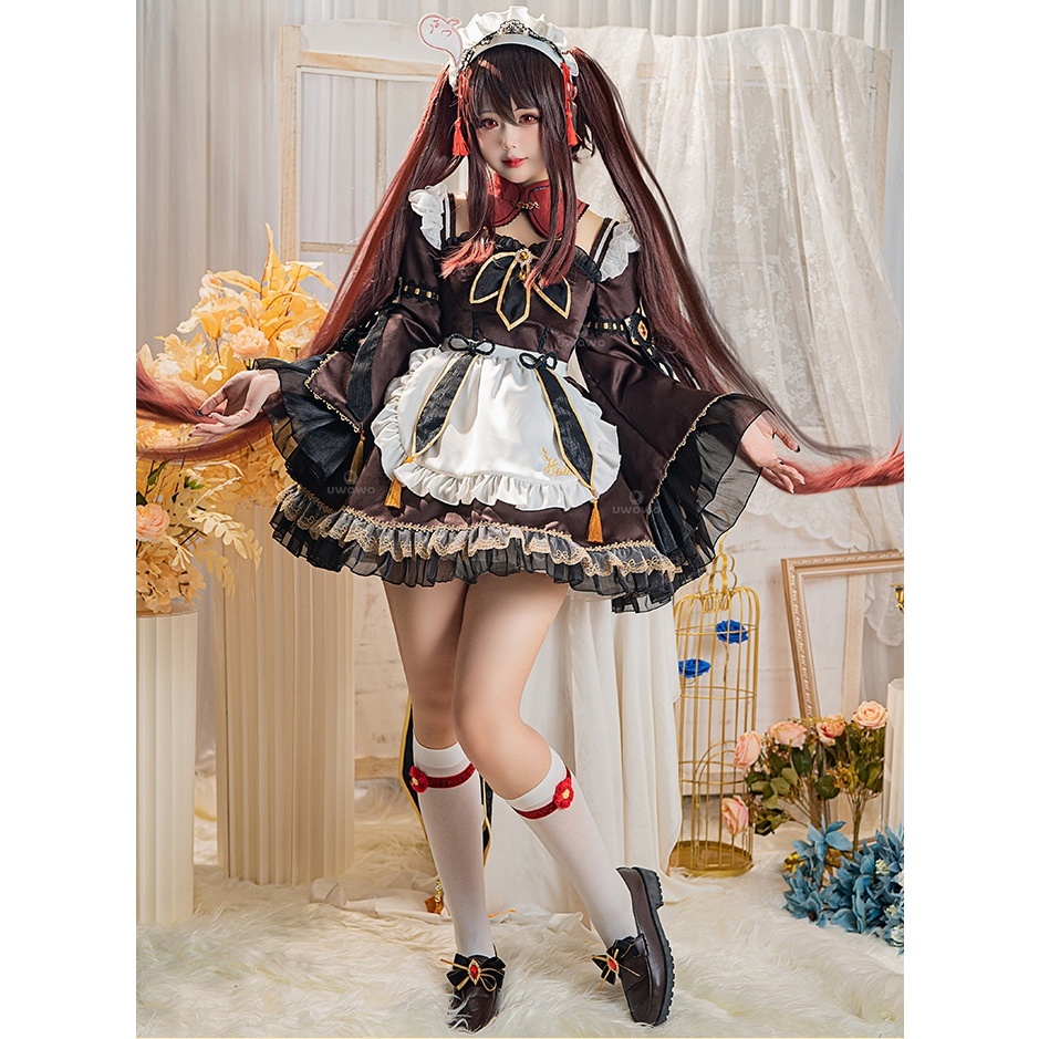 【Uwowo】Genshin Impact cosplay Hu Tao cosplay Costume and Hu Tao Wig