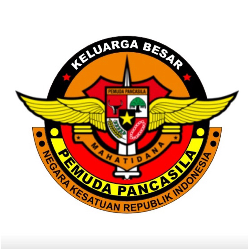 

stiker pemuda pancasila ukuran 9x9 buat tempelan di mobil atau motor