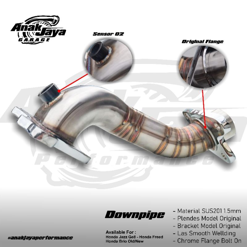 DOWN PIPE HONDA BRIO - KNALPOT HONDA BRIO - KNALPOT RACING BRIO - DOWN PIPE HONDA  PROMO