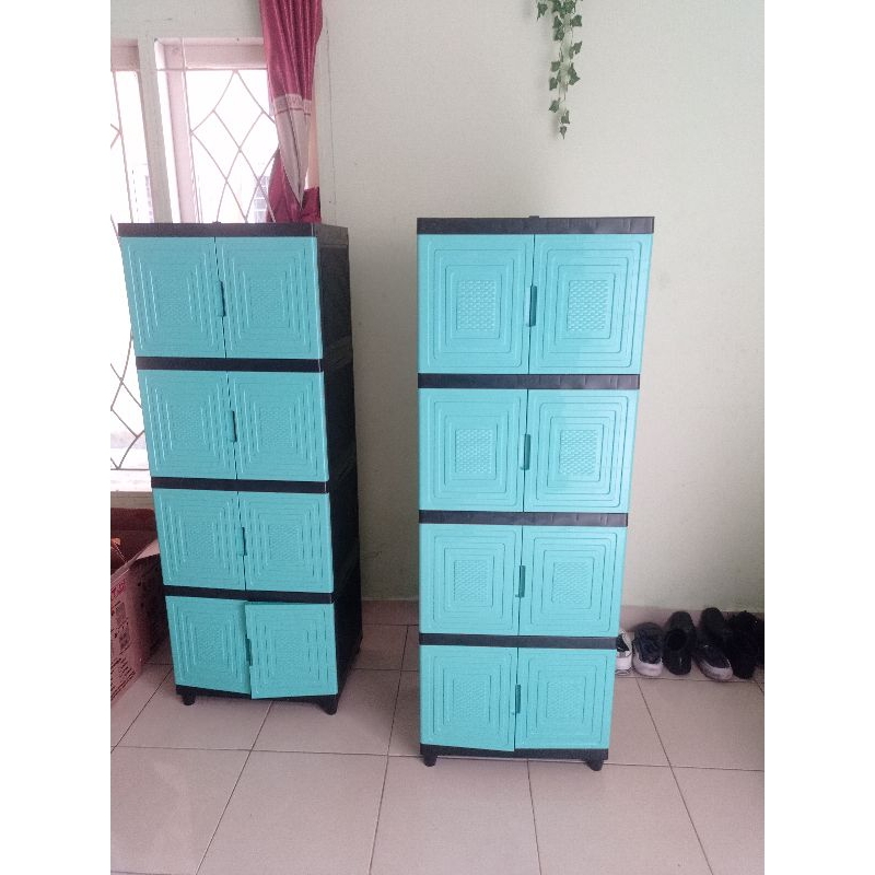 LEMARI PLASTIK 4 SUSUN / LEMARI PLASTIK / LEMARI SUSUN / LEMARI AESTHETIC/ LEMARI ANAK KOST