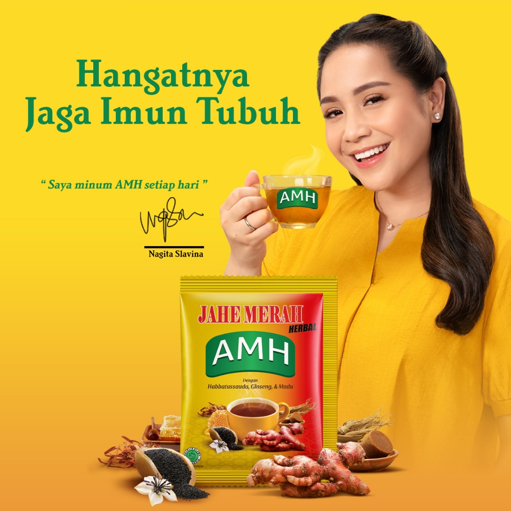 

AMH Jahe Merah Herbal Original Asli dengan Habbatussauda Ginseng dan Madu