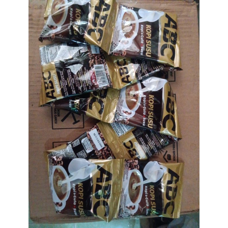 

01kopi AbC susu 1 renteng 10 bungkus