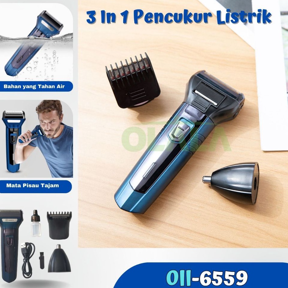 Garansi Original  MESIN ALAT CUKUR RAMBUT PRIA KEMEI KM633KM6331