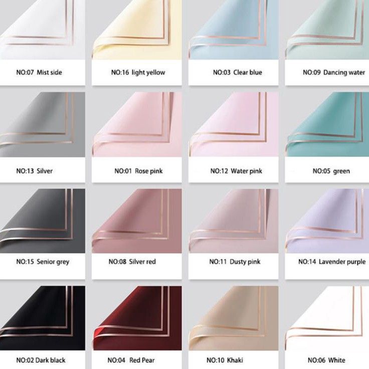 

Spesial Hari Ini isi 2 lembar Cellophane Pastel Frame wrapping flowers bouquet