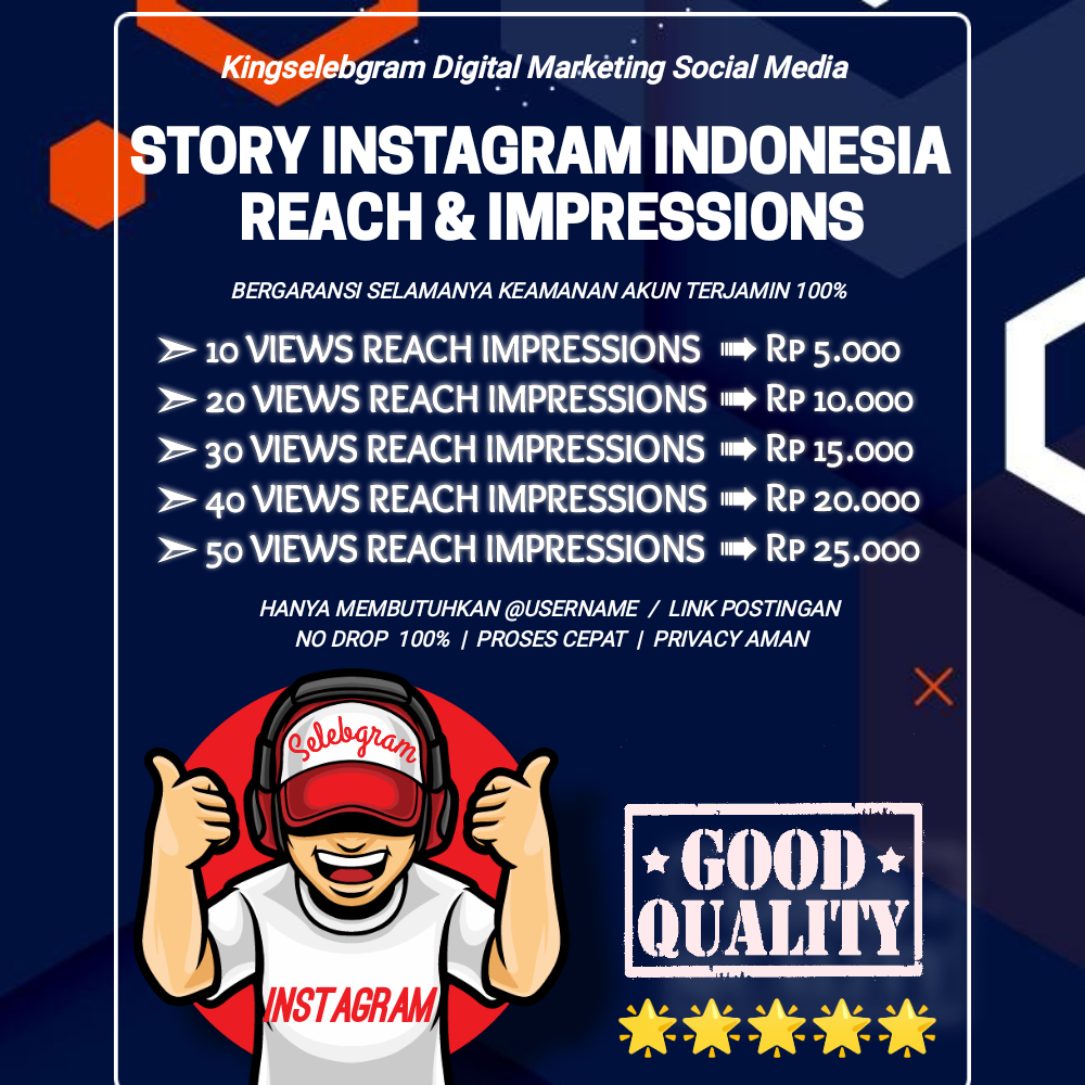 VIEW STORY INSTAGRAM INDONESIA INSIGHT REACH IMPRESSIONS