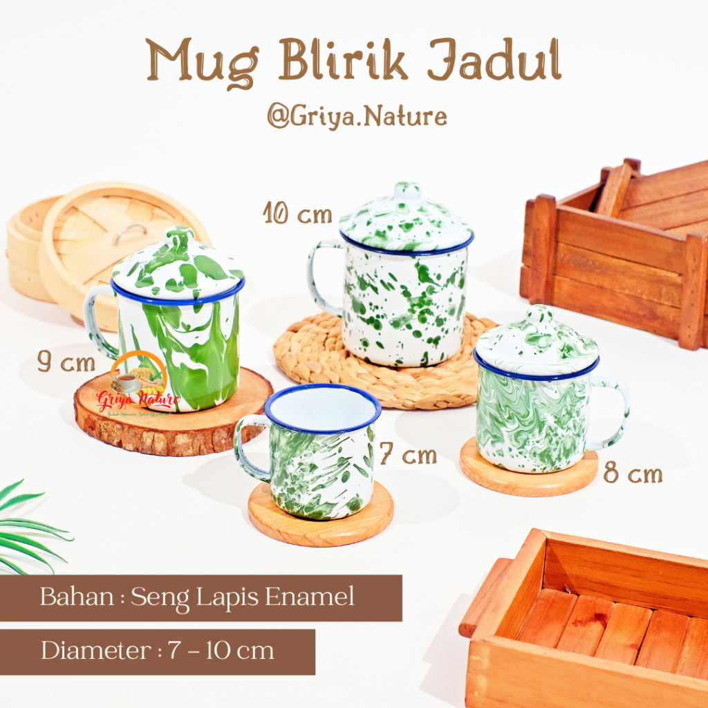 GRIYA NATURE [COD] Mug Blirik Jadul | Cangkir Kopi Angkringan | Cangkir Kopi Jadul | Cangkir Jadul L