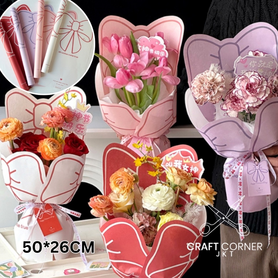 

Update Terupdate 15 LBR Flower Wrapping Pita Kertas Kado Paper Ribbon Pembungkus Bunga 526cm