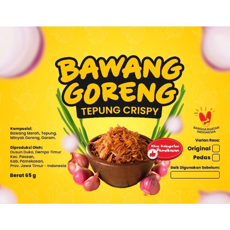 

Bawang Goreng Tepung Crispy