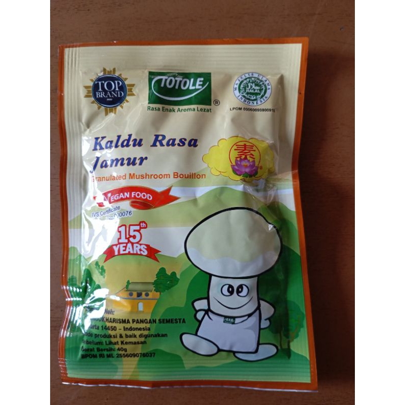 

Totole kaldu jamur 40g dan 80g