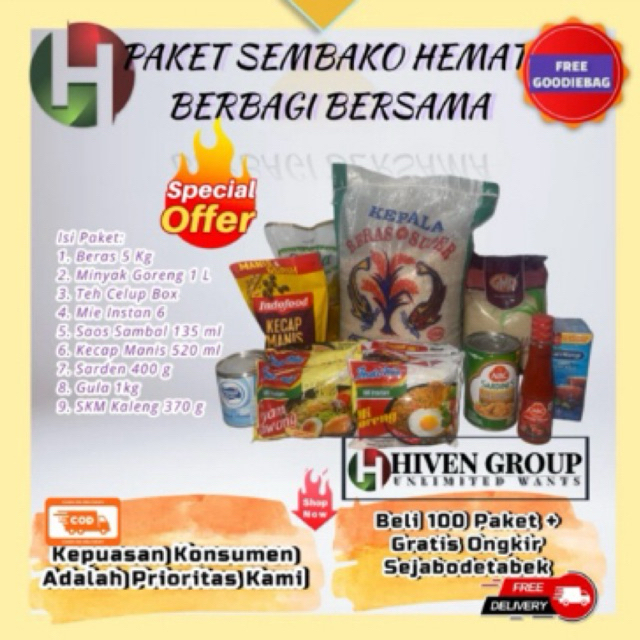 

PAKET SEMBAKO HEMAT BERBAGI BERSAMA