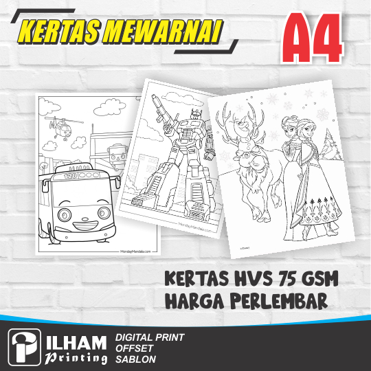 

KERTAS GAMBAR MEWARNAI ANAK A4