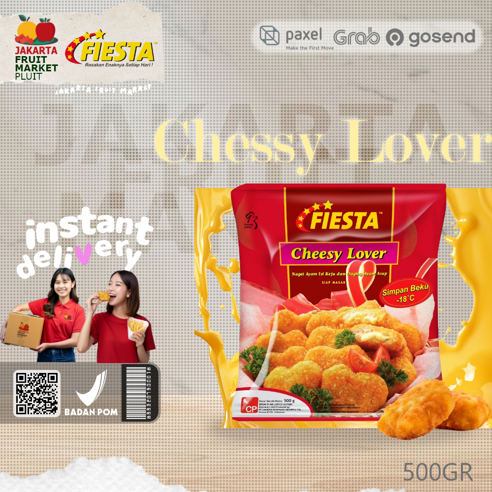 

FIESTA CHEESY LOVER 500GR NUGGET AYAM KEJU