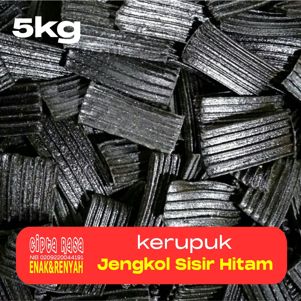 

KERUPUK MEKAR MENTAH / KRUPUK KERING / KERIPIK KERUPUK JENGKOL SISIR HITAM 5kg