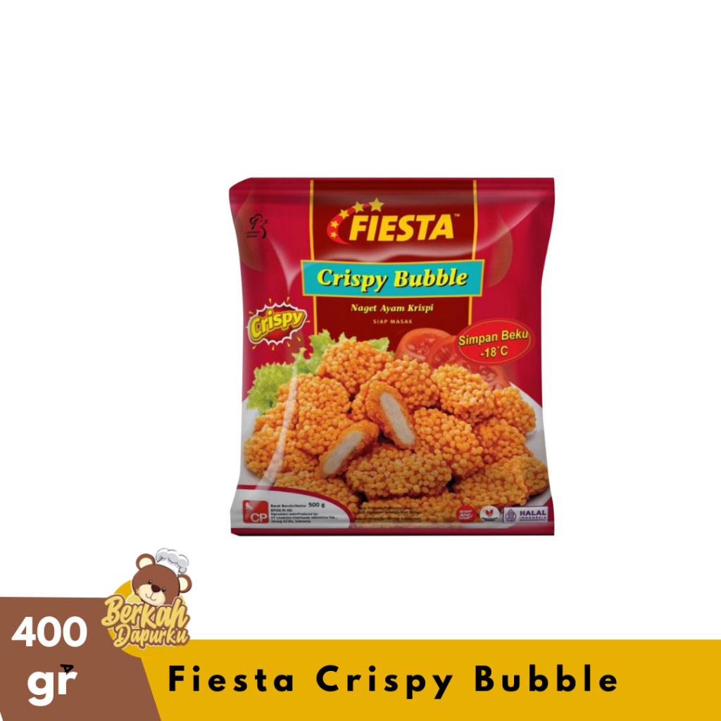 

Fiesta Naget Nugget Crispy Bubble Nugget 400g Fiesta Distributor Frozen Food Murah Bogor