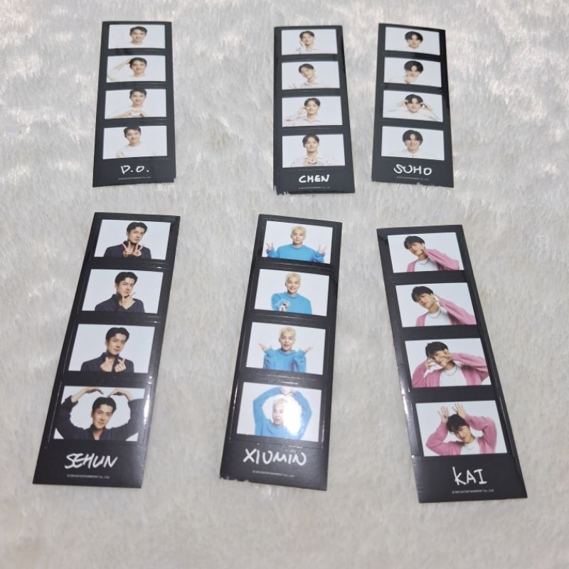Official Merch MD 4 Cut Photo Sticker SG 23 Seasons Greetings 2023 EXO Sehun Suho Chen D.O Xiumin Ka