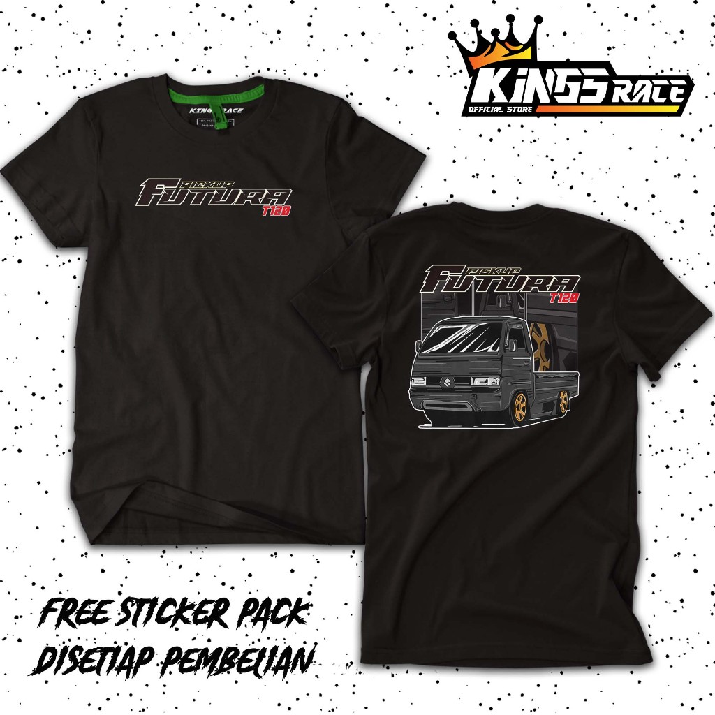 KAOS PICK UP FUTURA CARRY HITAM | KAOS DRIVER MUDA | KAOS RACING MOBIL LOSBAK