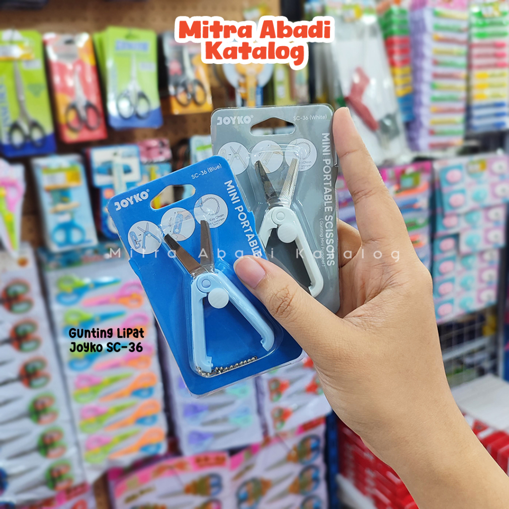 

GUNTING LIPAT JOYKO SC-36 / GUNTING LIPAT PORTABLE MINIMALIS SC36 MINI MOTIF LUCU ALAT POTONG KERTAS MINI SCISSORS ALAT TULIS KANTOR KAMPUS SEKOLAH MURAH LENGKAP / MITRA ABADI KATALOG JOGJA