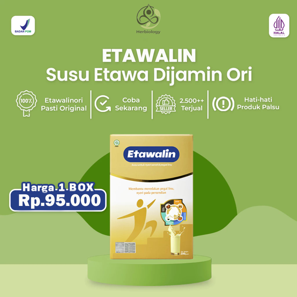 

Etawalin : Susu Kambing Etawa Murni Atasi Asam Urat, Rematik dan Nyeri Sendi Herbiology Medan