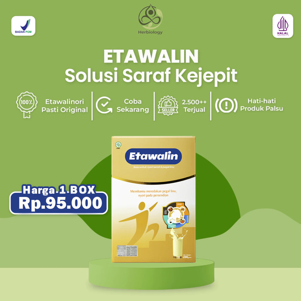 

Etawalin : Susu Kambing Etawa untuk Pemulihan Saraf Terjepit Isi 200 Gram