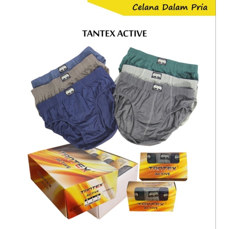 Celana Dalam Pria TANTEX AGGRESIVE / TANTEX ACTIVE Premium ( 1 kotak isi 3 helai)