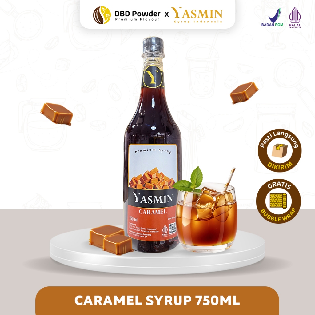 

Yasmin - Syrup Caramel (750ml) | Sirup Minuman Rasa Caramel