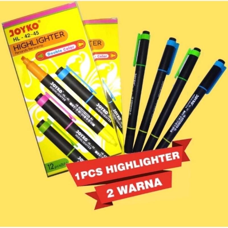 

Highlighter / Penanda Joyko HL-42 / HL-43 / HL-44 / HL-45 spidol - Biru