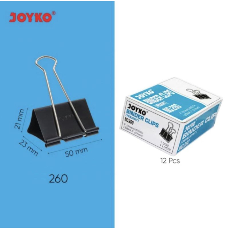 

Binder clip Joyko 260 51mm (1dus/7pcs)