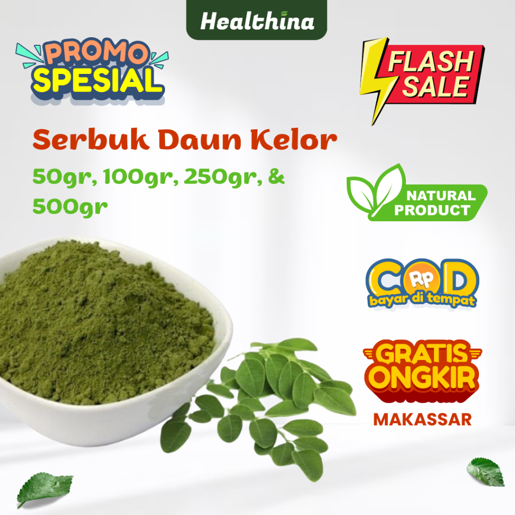 

Serbuk Daun Kelor 100 gr Bubuk Moringa Powder Herbal Original - Pertumbuhan Stunting - COD Makassar
