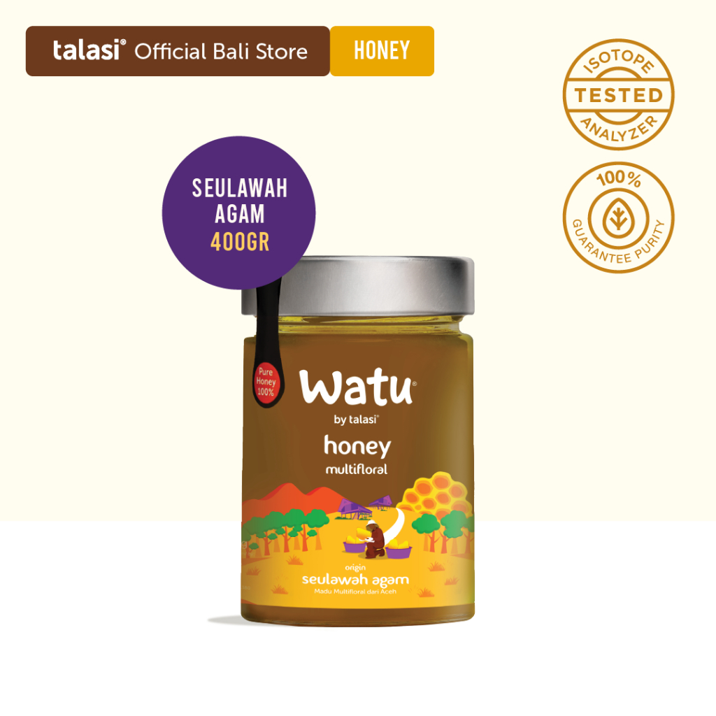 

Talasi Watu Multifloral Honey - Madu Asli Seulawah Agam 400gr - Aceh