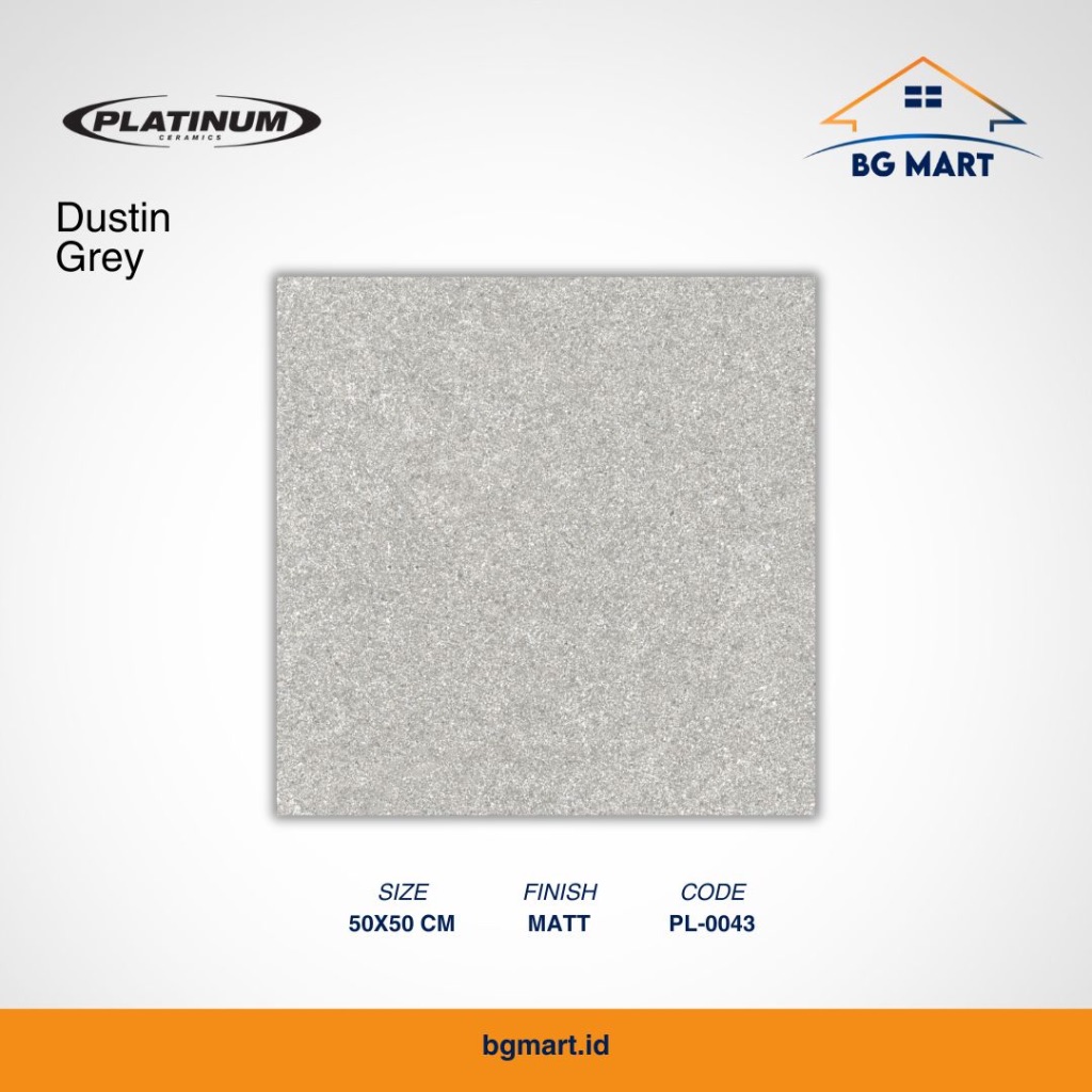 PLATINUM Keramik Lantai 50x50 Dustin Grey KW A